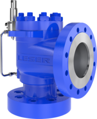 leser pilot operated safety relief valve